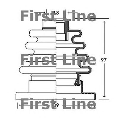 FIRST LINE fcb2720 -  Пыльник, приводной вал